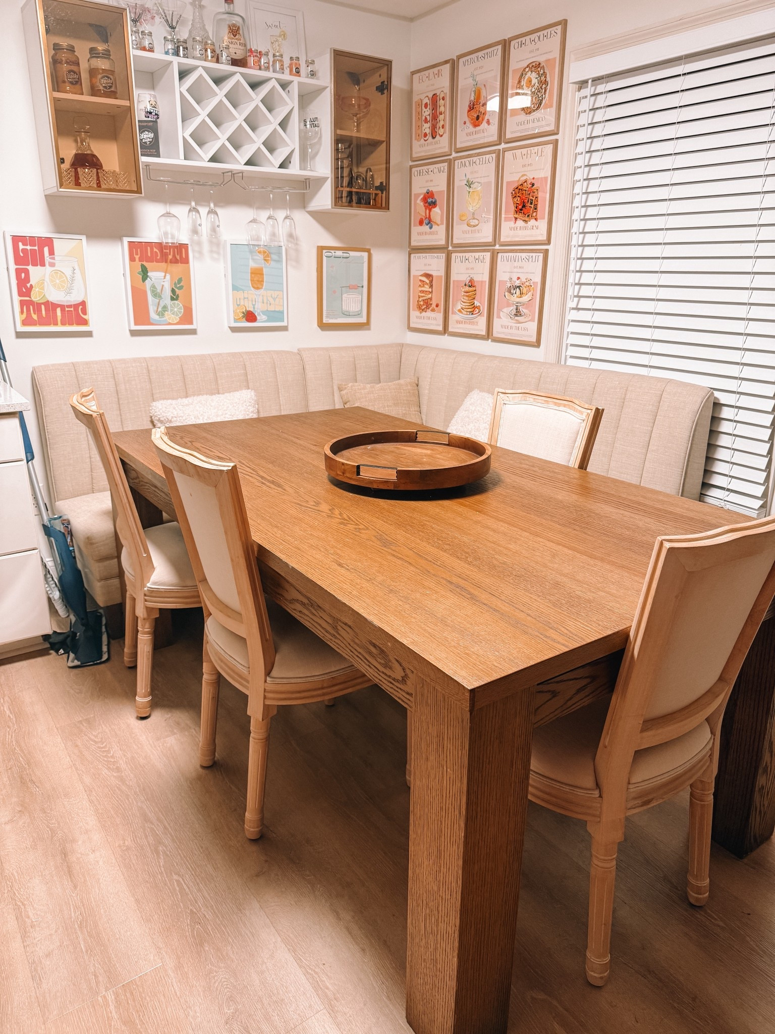 OBSESSED with our dining room table, it even has a leaf that can extend the table and storage drawers at both ends.

#LTKParties #LTKHome