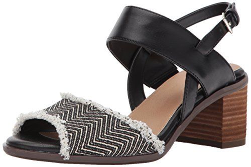 Dr. Scholl's Shoes Women's Skyline Heeled Sandal, Black/Raffia, 9 M US | Walmart (US)