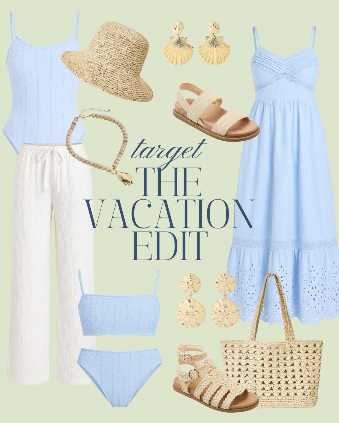 Your weekend plans just got cuter thanks to @Target #ad 

Target style, vacation style, the vacation edit, blue and white, blue swimsuit, blue bikini, summer style

#LTKgrwm #LTKootd