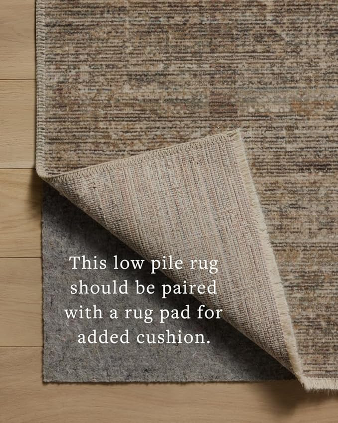 Loloi Amber Lewis Molly Collection MOL-07 Tobacco/Sage 8'-6" x 12' Low Pile Area Rug | Amazon (US)
