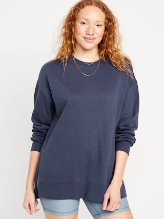 Boyfriend Tunic Sweatshirt | Old Navy (CA)