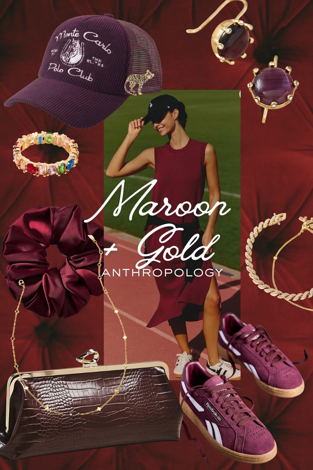 Maroon or wine and gold capture the essence of elegance and winter all at once. These accessories are perfect for dressing up or dressing down. 

#winteroutfits #christmasoutfit #colorpairing #stylingideas

#LTKHoliday #LTKootd #LTKSeasonal