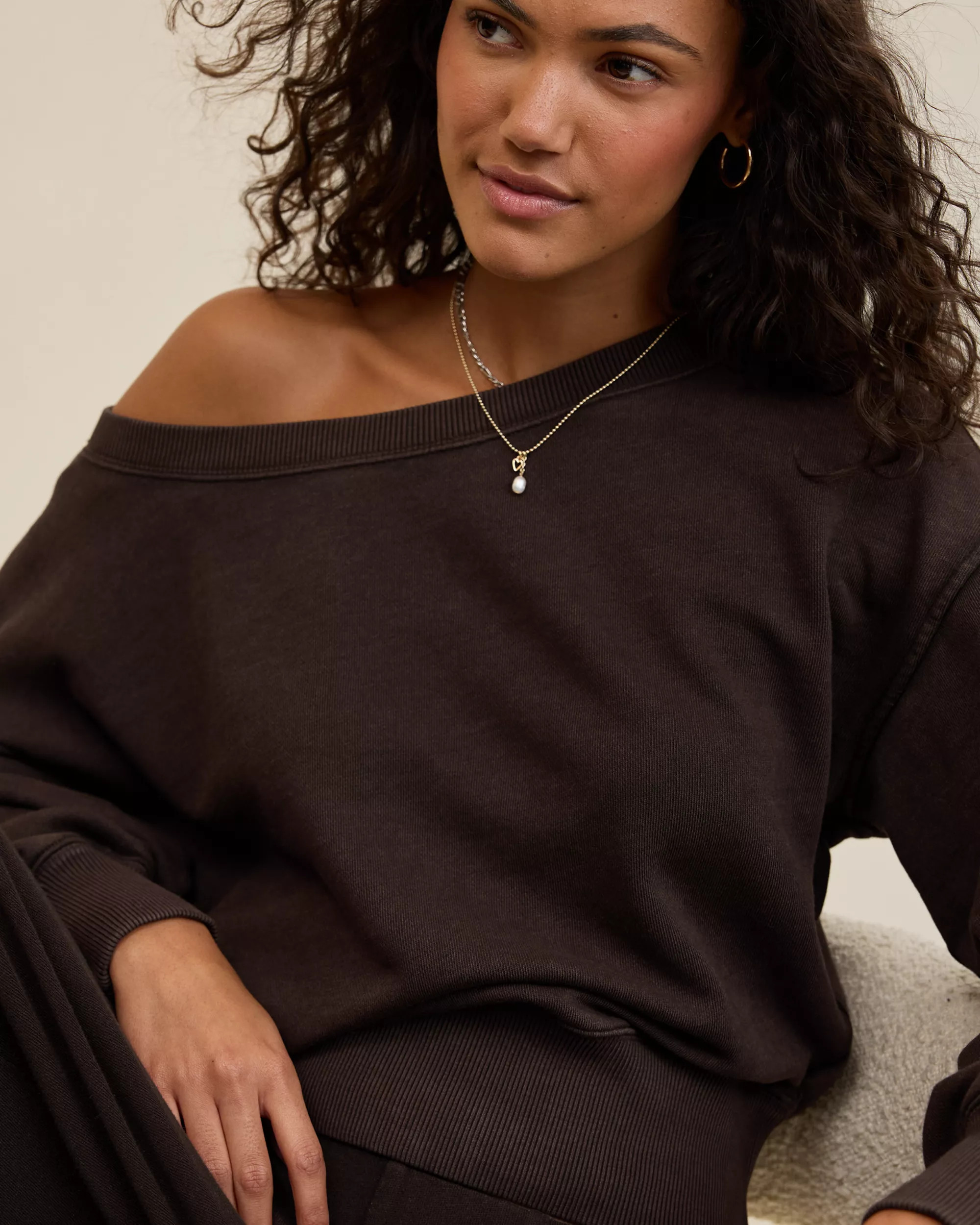 Aerie Go-To Off The Shoulder Sweatshirt | American Eagle Outfitters (US & CA)