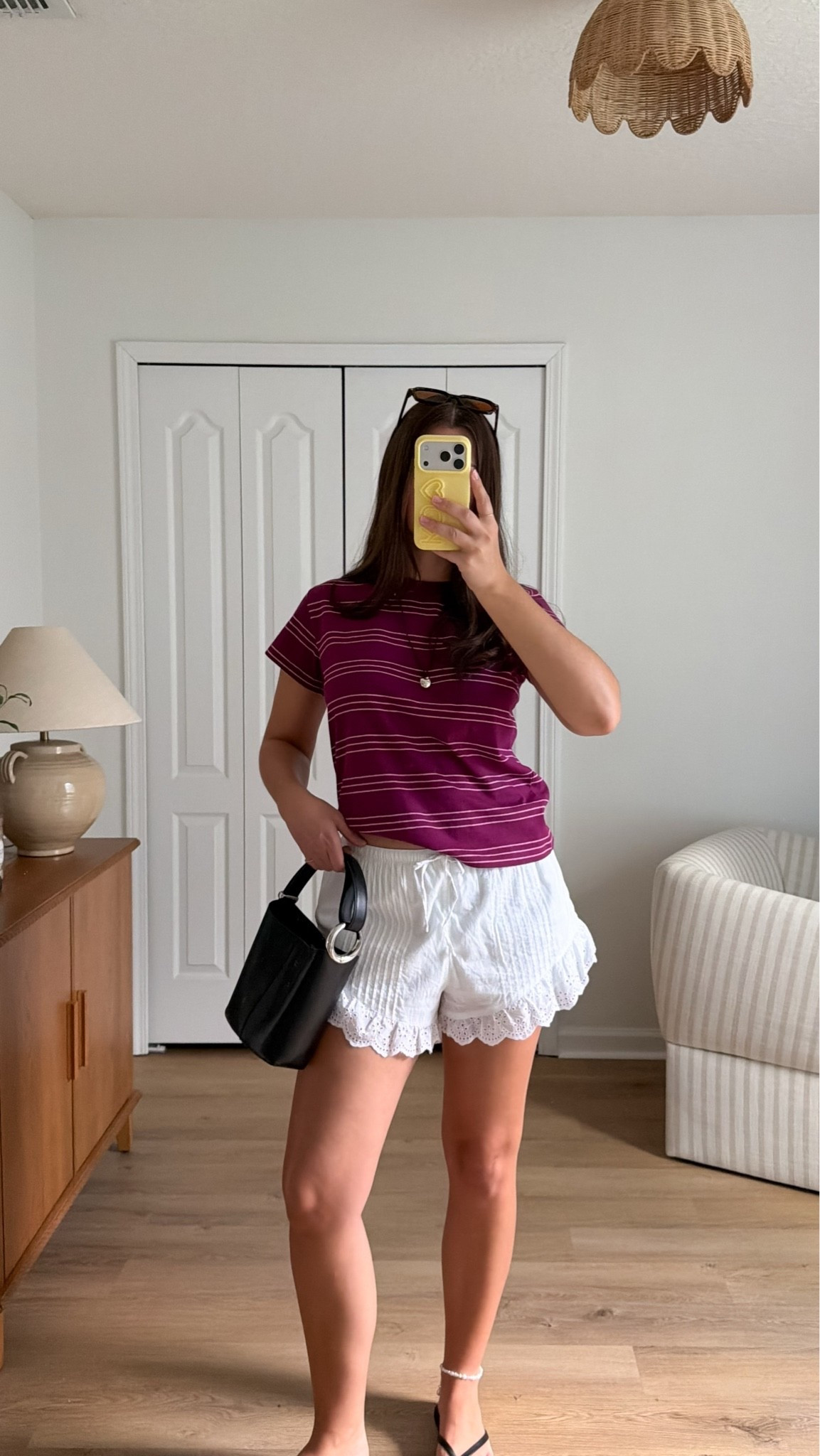 Summer ootd 🤍 almost everything on sale! Wearing small tee and shorts

#LTKootd #LTKSeasonal #LTKSaleAlert