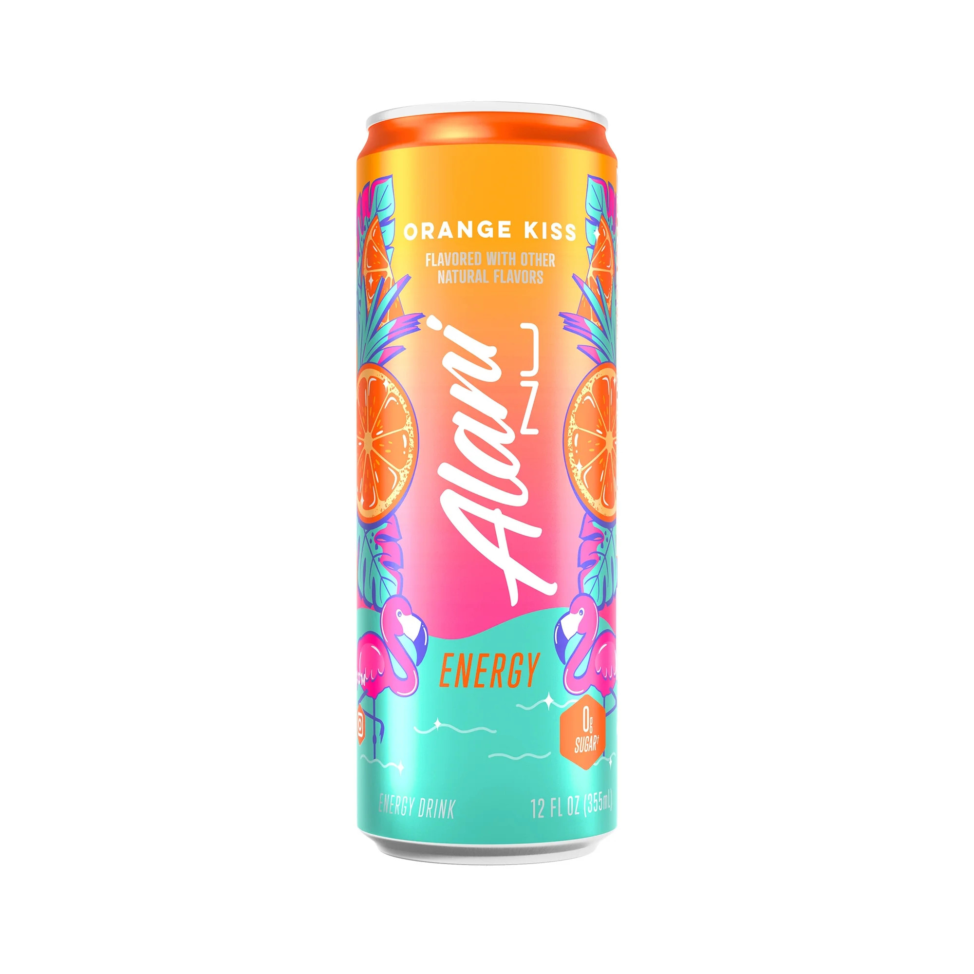 Alani Nu Sugar Free Energy Drink, Orange Kiss, 12 fl oz, Can, 200mg Caffeine - Walmart.com | Walmart (US)