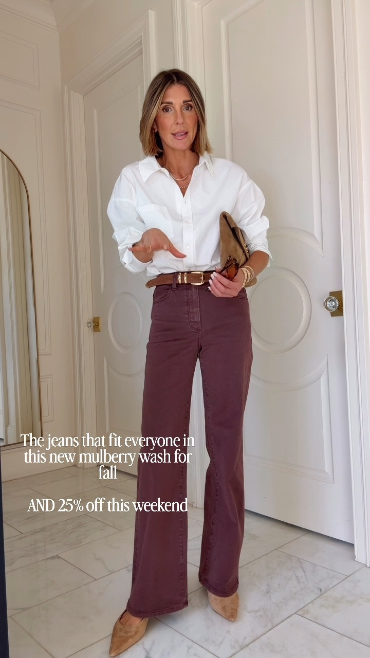 The jeans that fit everyone are now available in this new mulberry wash for fall! Get them for 25% off this weekend.

#LTKootd #LTKSeasonal #LTKSaleAlert