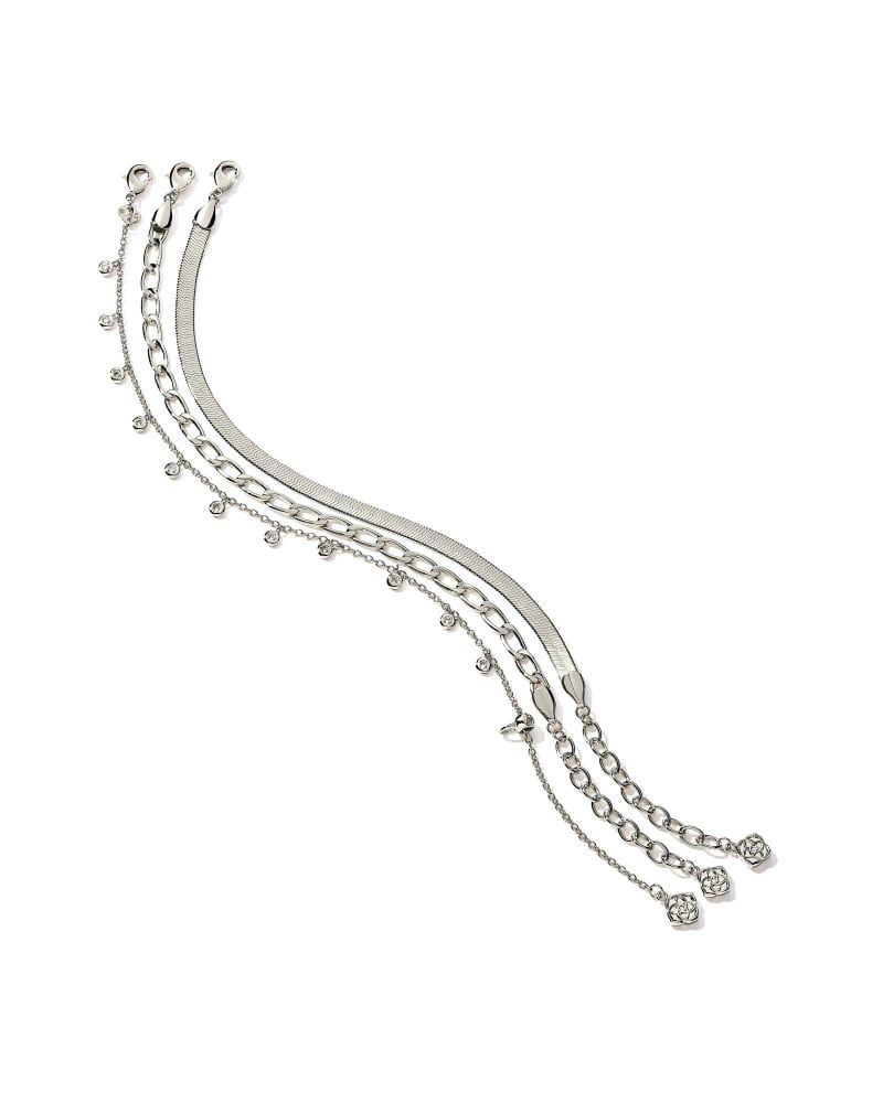 Kassie Set of 3 Chain Bracelet in Silver | Kendra Scott