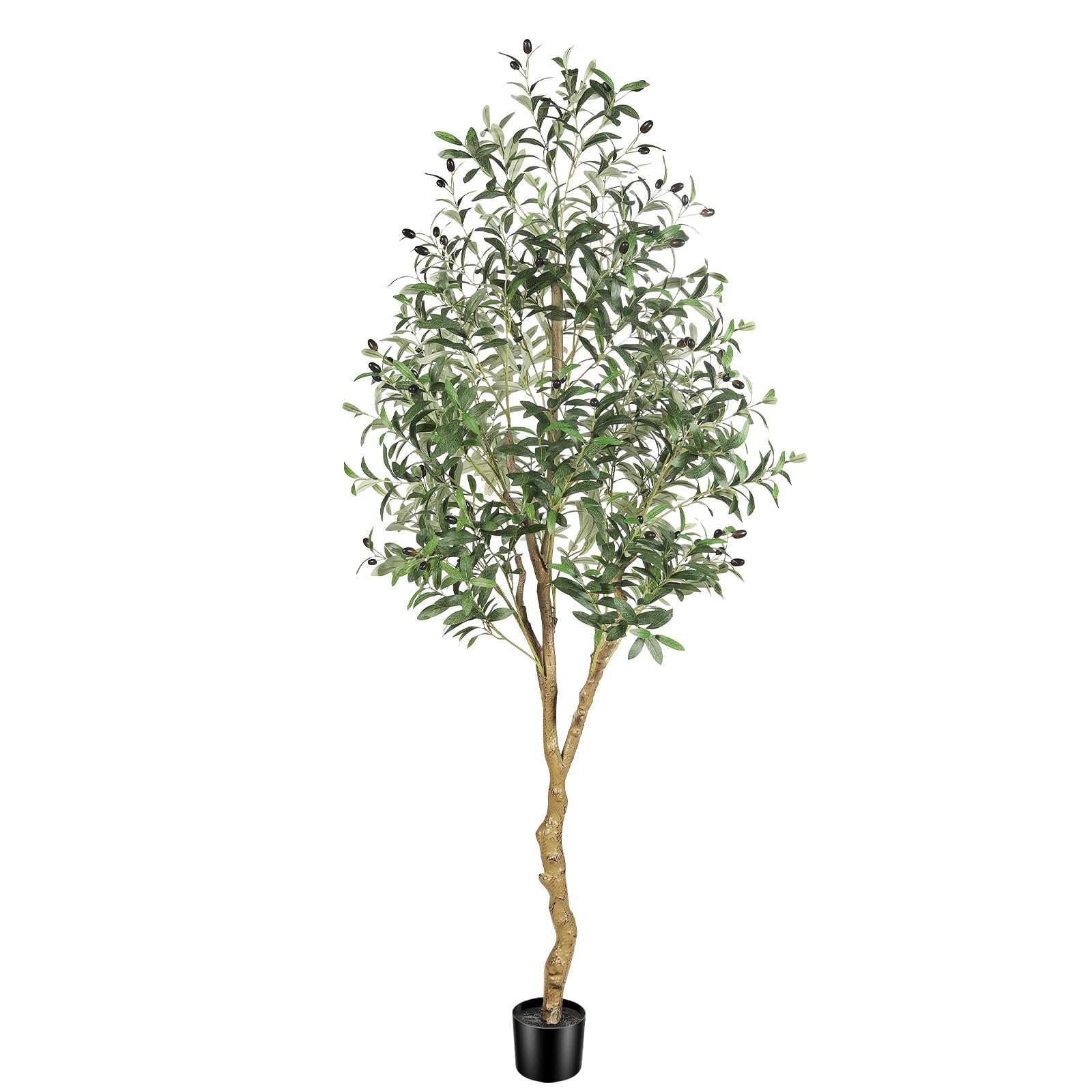 Olive Trees Artificial Indoor 6FT – Tall Faux Olive Tree with Realistic Wood Trunk and Lifelike... | Amazon (US)