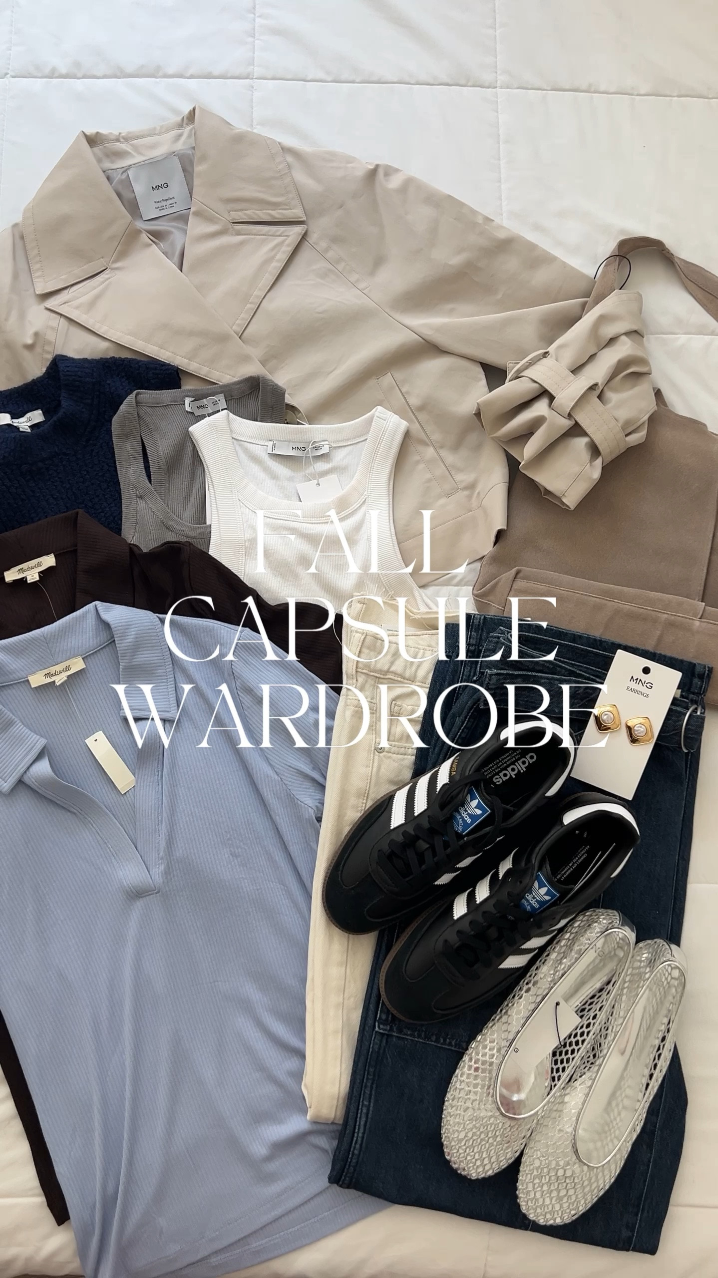 Everything you need to create 25+ outfits this Fall! PLUS everything from Madewell is on sale October 17- 21! 

I’ve saved all of the outfits I’ve created for the Fall capsule to a collection on my page titled ‘Fall Capsule’ so if you need help with styling head there! 

I hope this is helps you simplify the process of getting ready every day❤️

Fall capsule wardrobe | fall fashion, fall outfit idea, black sneakers, fall basics, cropped trench coat 

#liketkit #LTKunder100 #LTKunder50 

#LTKSeasonal #LTKFindsUnder100 #LTKShoeCrush