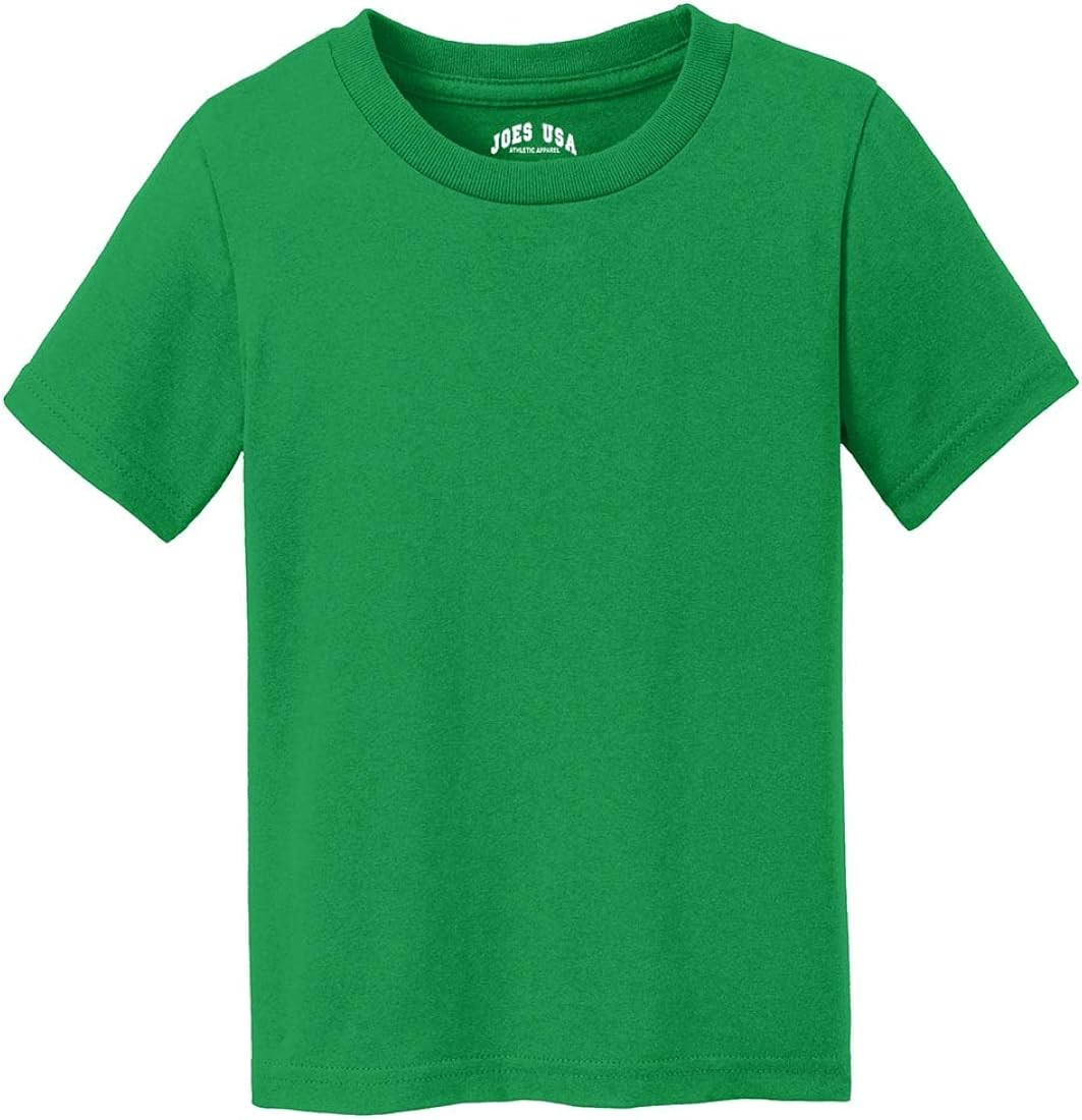 Joe's USA Toddler Tees - Soft and Cozy Cotton T-Shirts in 12 Colors. Sizes: 2T, 3T, 4T | Amazon (US)