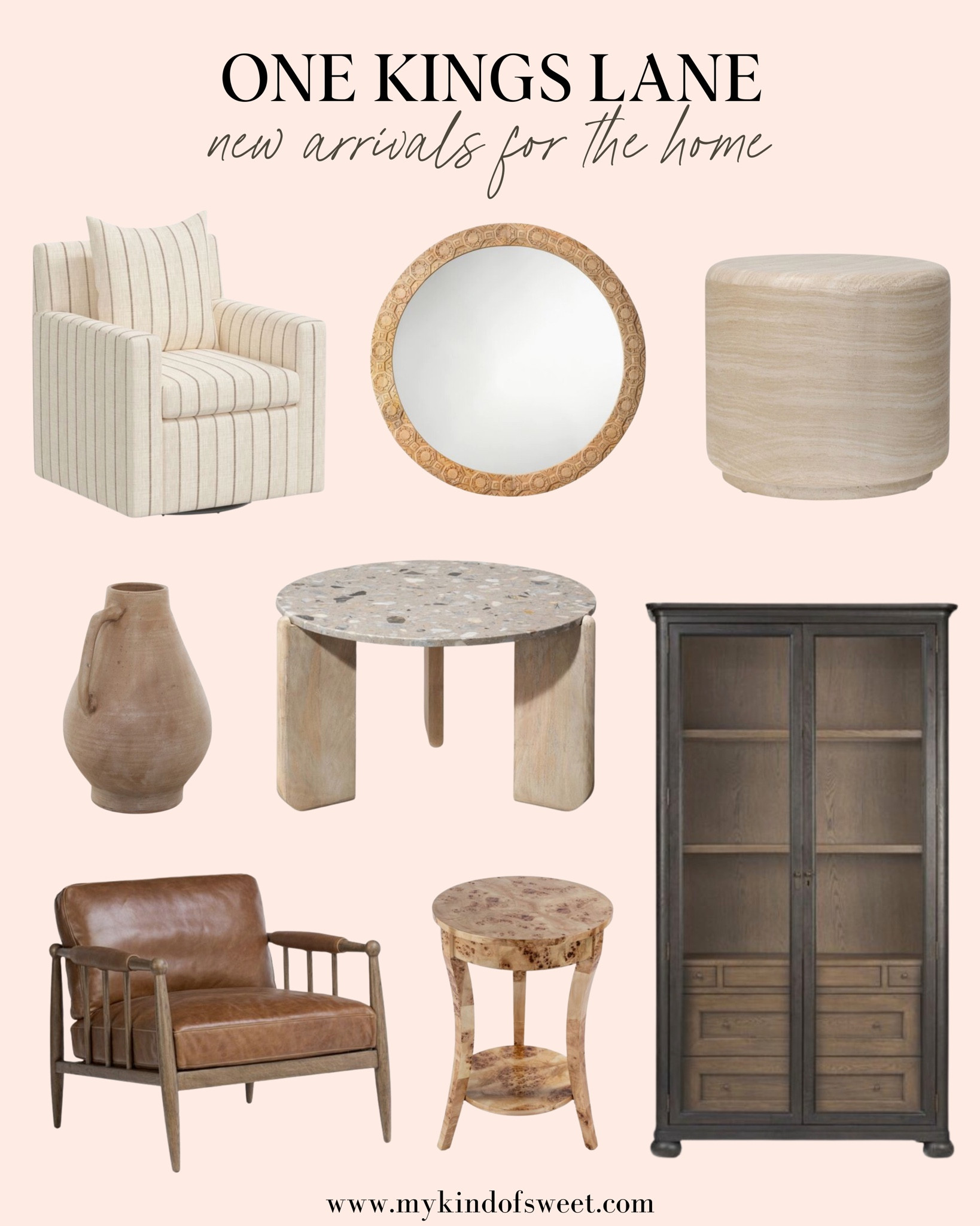 These new arrivals from One King Lane are so perfect for the home. The pieces have so much texture and style. I love the terrazzo coffee table for the living room. 

#LTKStyleTip #LTKHome