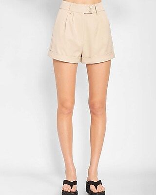 Emory Park High Waisted Pleated Shorts | Express