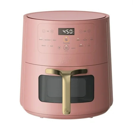 Thyme & Table 6QT Air Fryer, with ThymeCrisp™ and Ceramic-Coated Nonstick Basket, Faded Rose | Walmart (US)