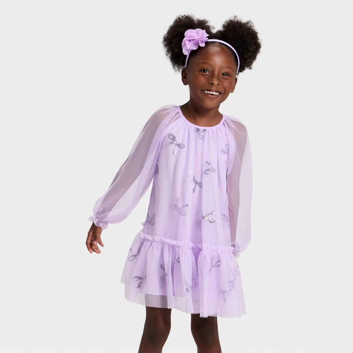 Toddler Girls' Bows Tulle Dress - Cat & Jack™ | Target