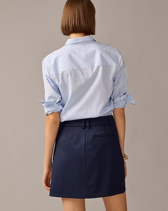 Collection trouser mini skirt in wool-twill blend | J.Crew US