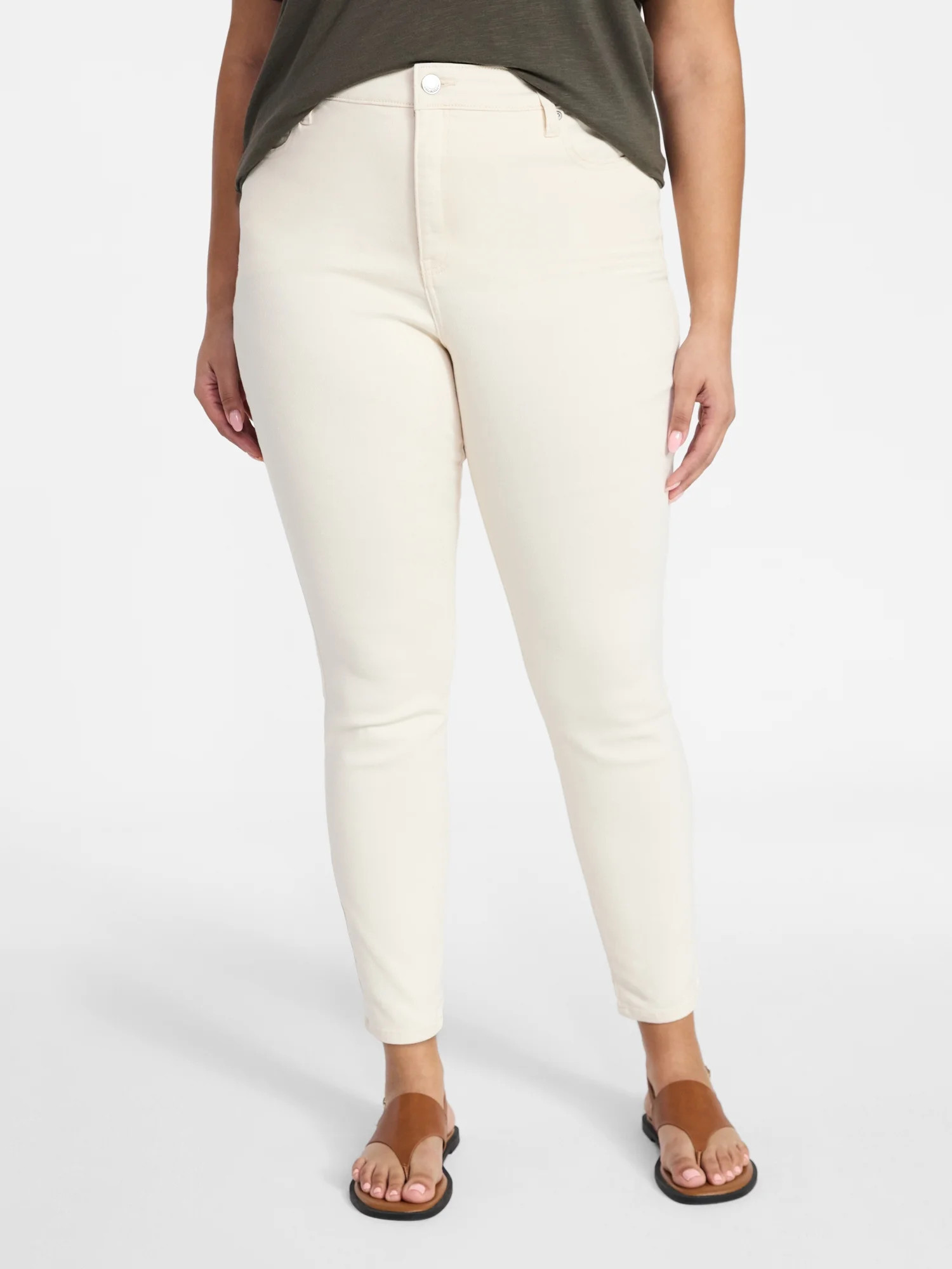 Terra & Sky Women's Plus High Rise Skinny Jeans, Sizes 16W-28W | Walmart (US)