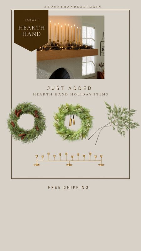 just added // hearth and hand holiday wreaths and stems! 

holiday 
affordable holiday
wreaths 

#LTKhome #LTKHoliday