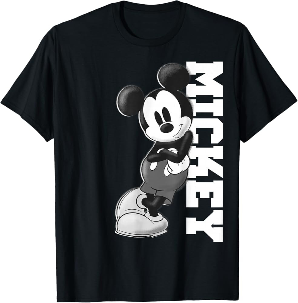 Disney Mickey and Friends Mickey Mouse Lean T-Shirt Small | Amazon (US)