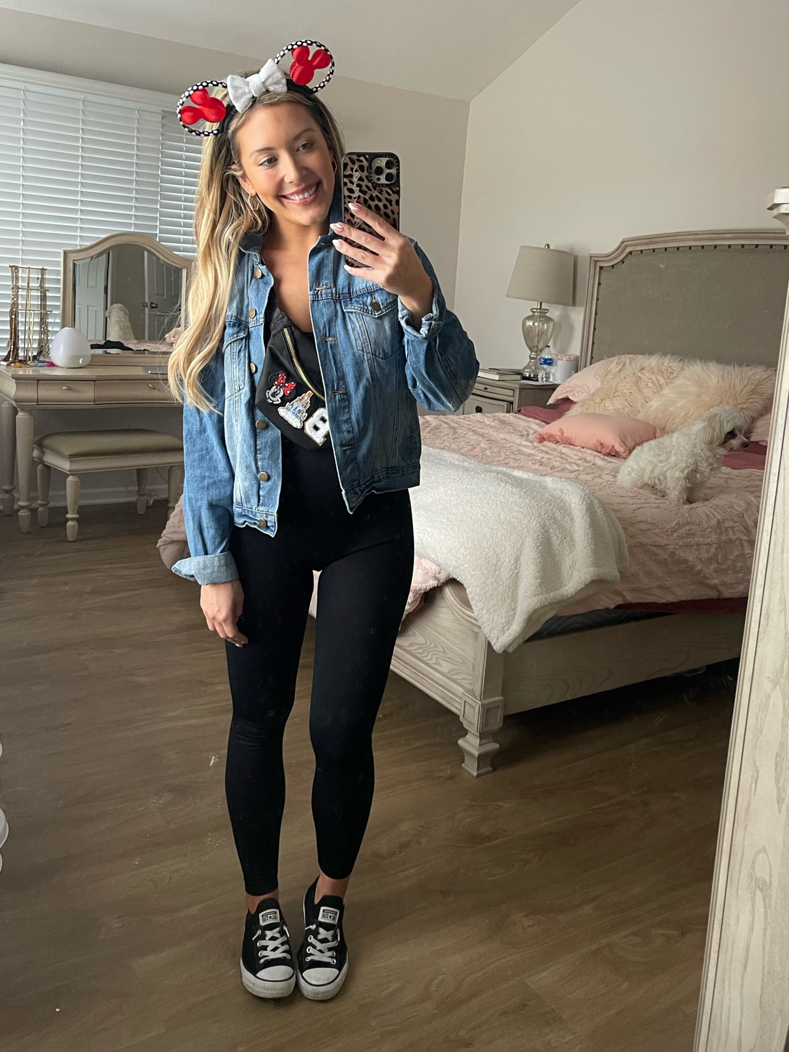 Disney outfits for spring, spring Disney trip outfit inspiration for moms | brianna k bits of Bri Disney planning, ears are @originears_designs on Instagram 

#LTKFind #LTKtravel #LTKstyletip