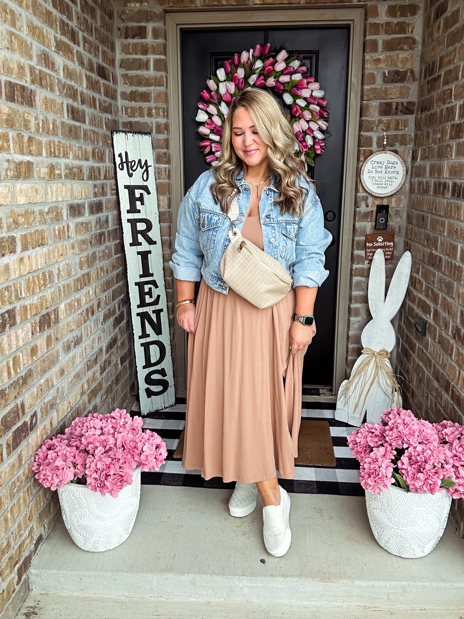 Dress size large  (runs big) 
Jacket size large  (runs big)
Shoes tts 

#LTKmidsize #LTKstyletip #LTKover40