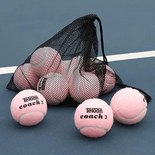 Teloon Pressure Training Tennis Balls-12 or 18 Count-Mesh Carry Bag，4 Colors Available，Pressureless  | Amazon (US)
