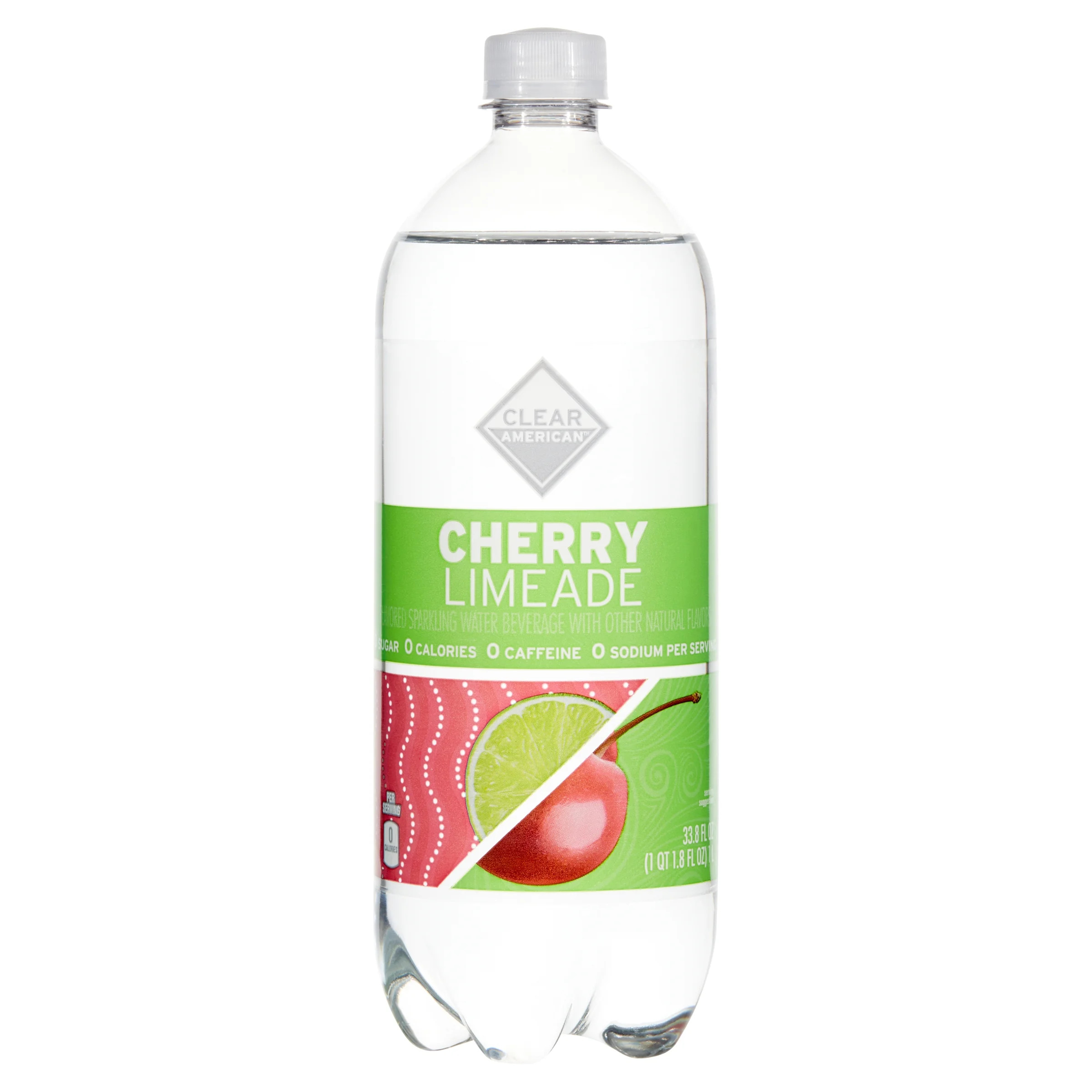 Clear American Cherry Limeade Sparkling Water, 33.8 fl oz | Walmart (US)