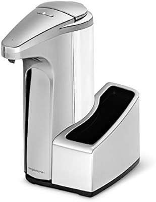 simplehuman 13 fl. oz Touch-Free Automatic Sensor Soap Pump With Removable Caddy, Brushed Nickel | Amazon (US)