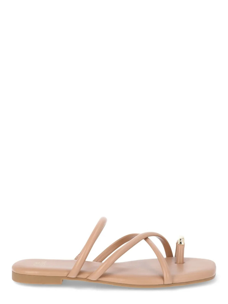Time and Tru Women’s Strappy Toe Ring Sandals | Walmart (US)