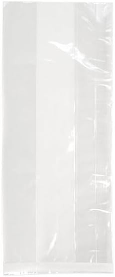 ClearBags Clear Gusset Bags, 4x2 1/2x9 1/2, 100 Pieces, High Clarity Flat Bottom Treat Bags for G... | Amazon (US)