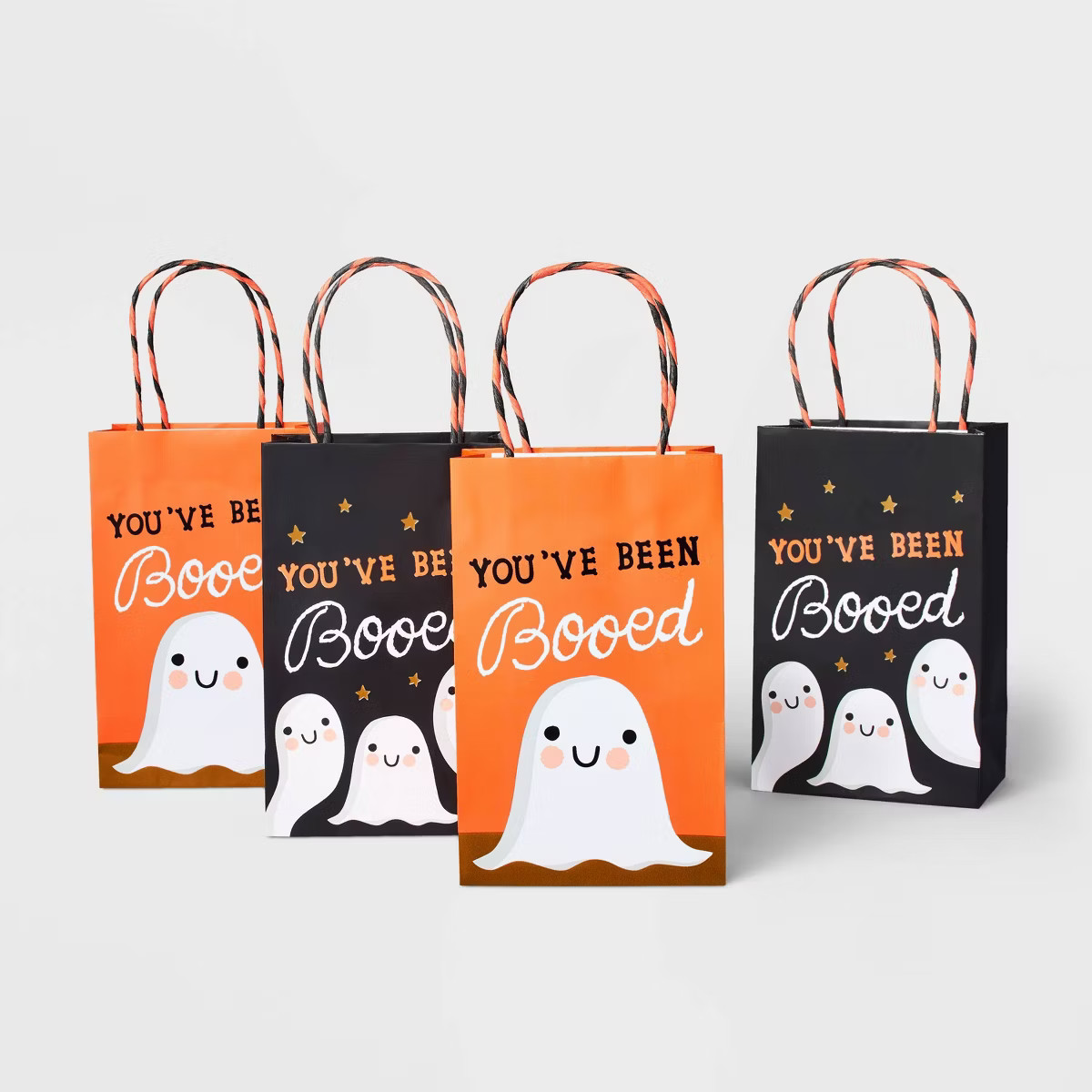 4pk Printed Boeed Jr. Tote Bag Gold/Bronze - Spritz™ | Target