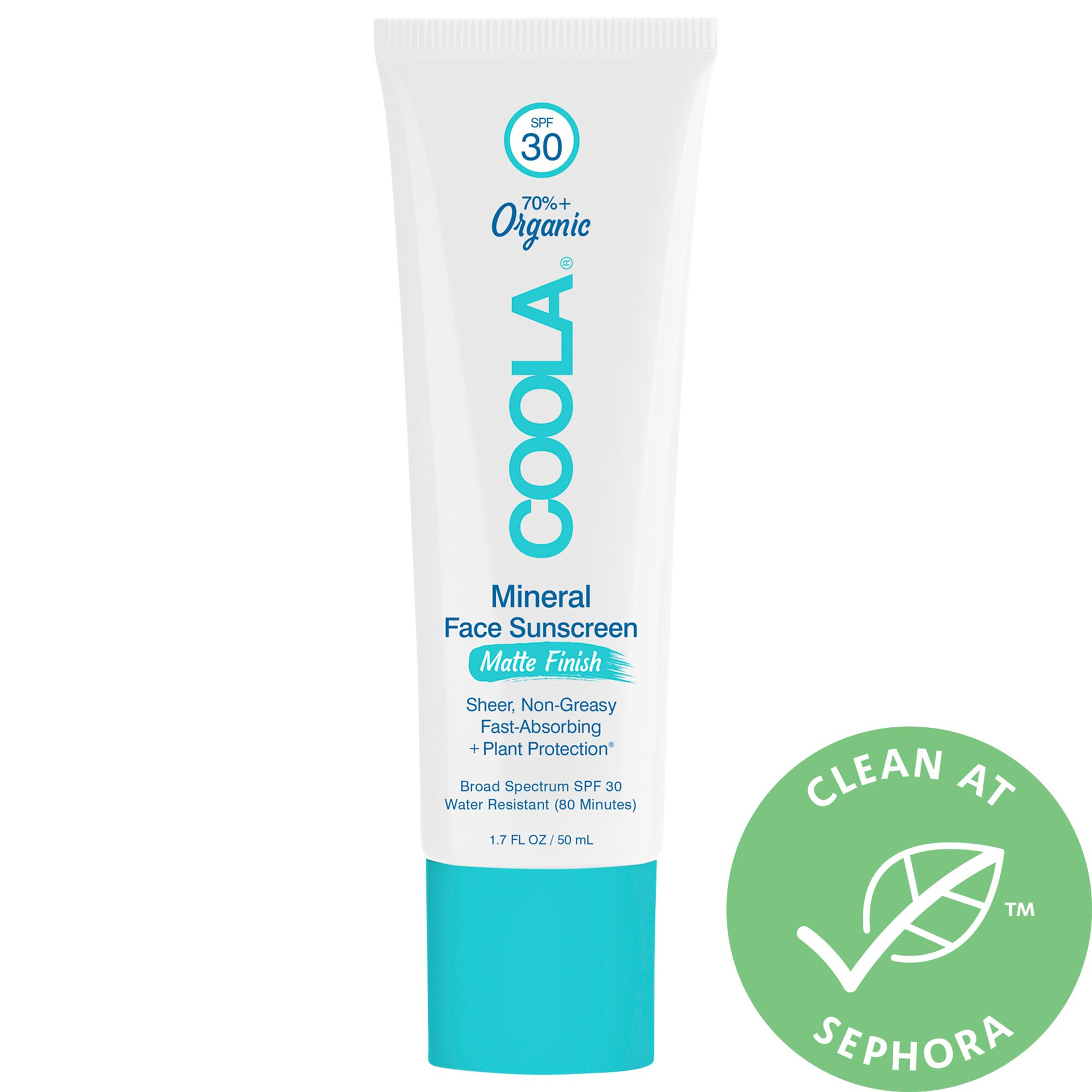 COOLA Mineral Face Organic Matte Finish Sunscreen Lotion SPF 30 1.7 oz/ 50 mL | Sephora (US)