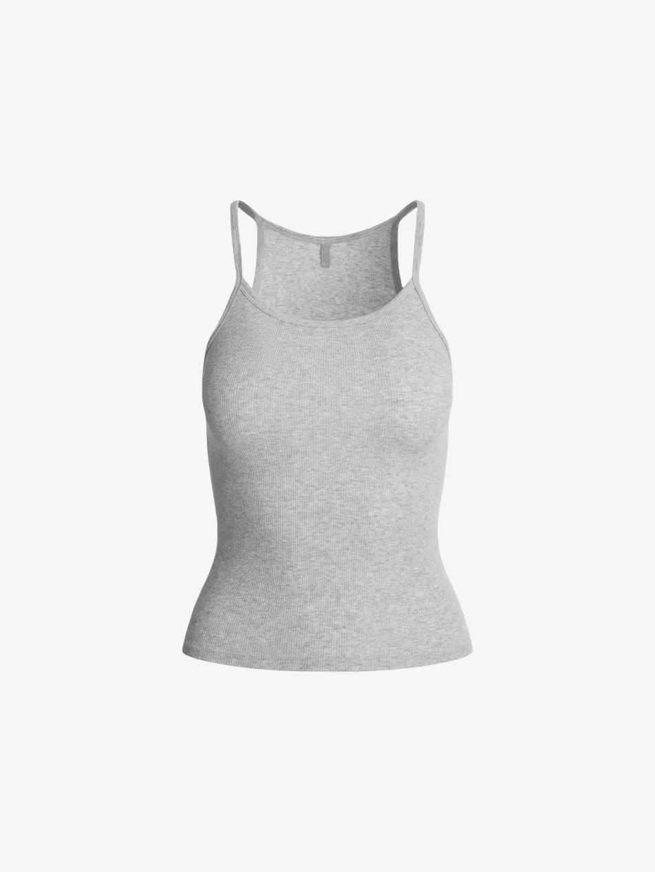 Rib Scoop Long Cotton-Jersey Tank Top | Selfridges