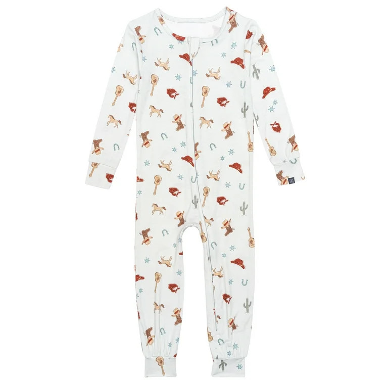 Modern Moments by Gerber Toddler Neutral Super Soft One-Piece Pajama, Sizes 12M-5T | Walmart (US)