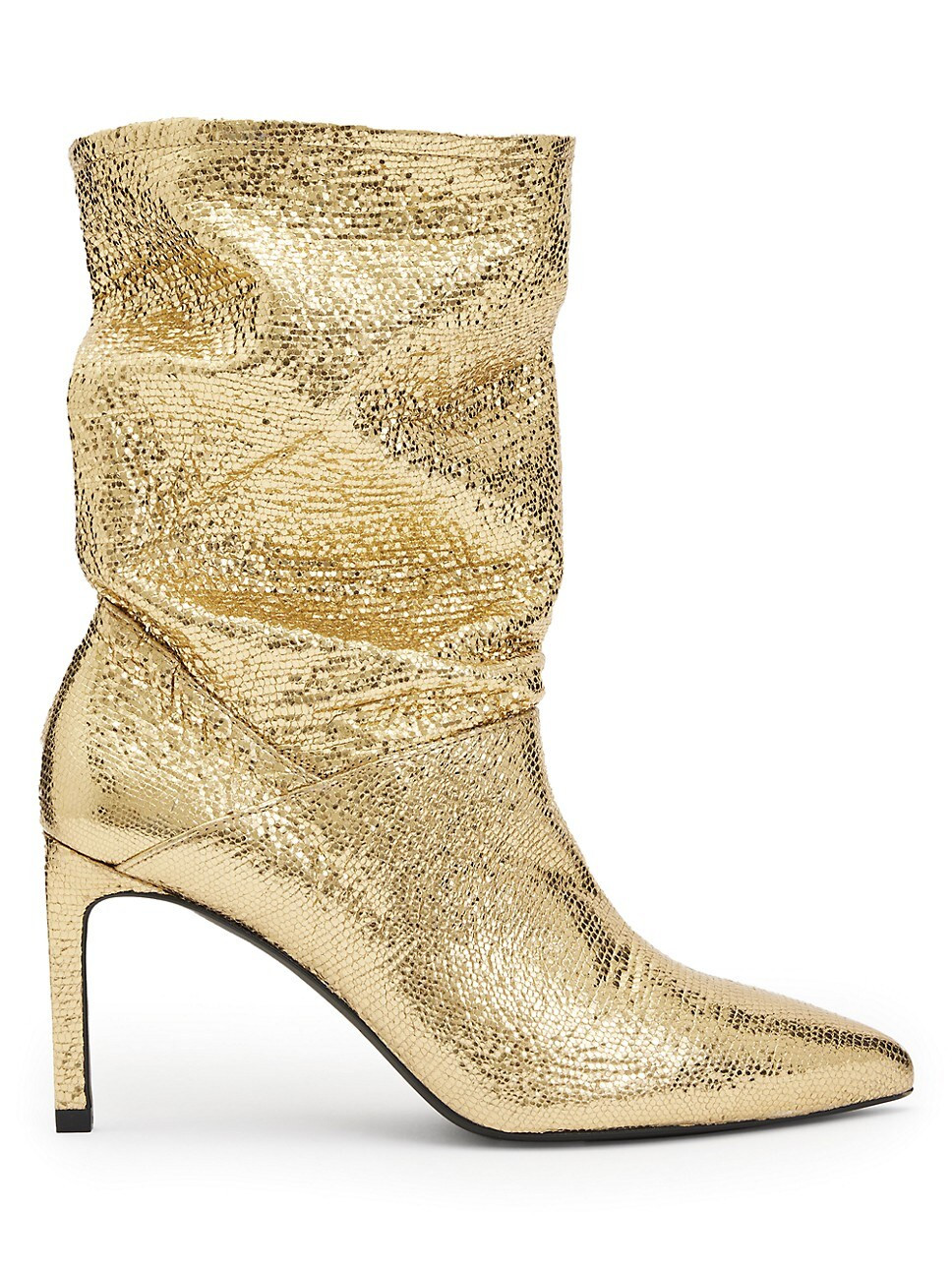 Orlana Metallic Embossed Leather Mid-Calf Boots | Saks Fifth Avenue