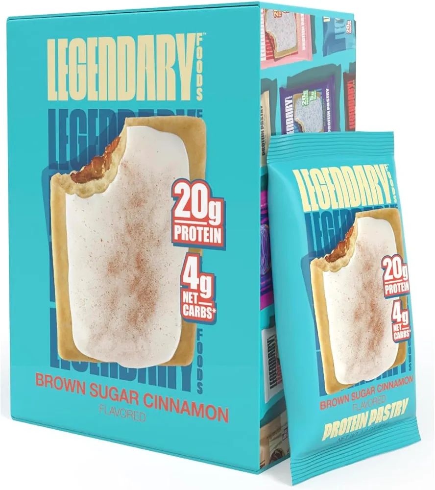 Legendary Foods Cinnamon Protein Bar | 20 Gr | Low Carb Tasty Pastry High Protein Snack Alternati... | Amazon (US)