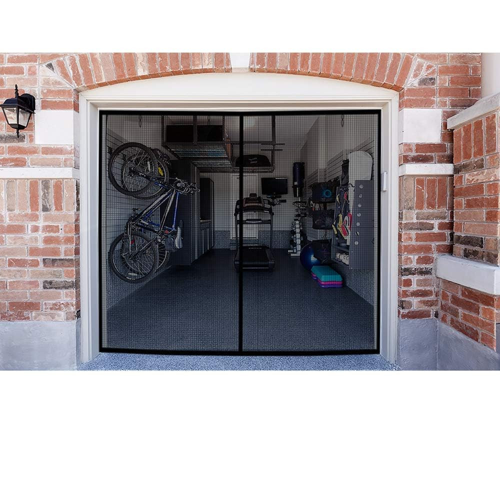 Garage Screen Doors for 1 Car Garage, 8x7Ft Magnetic Closure Heavy Duty Weighted Bottom Screen Se... | Amazon (US)