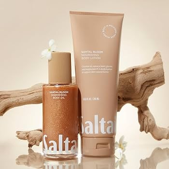 Saltair Shimmering Body Oil - Santal Bloom Scented Dry Oil Moisturizer with Light-Reflecting Pear... | Amazon (US)