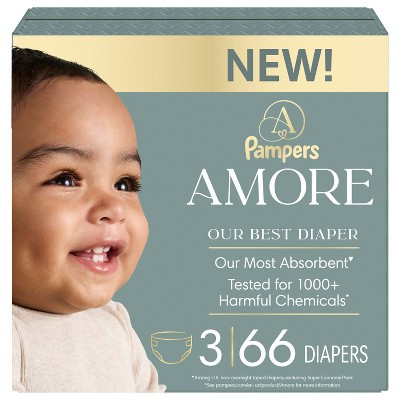 Amore by Pampers Diapers Super Pack - Size 3 - 66ct | Target