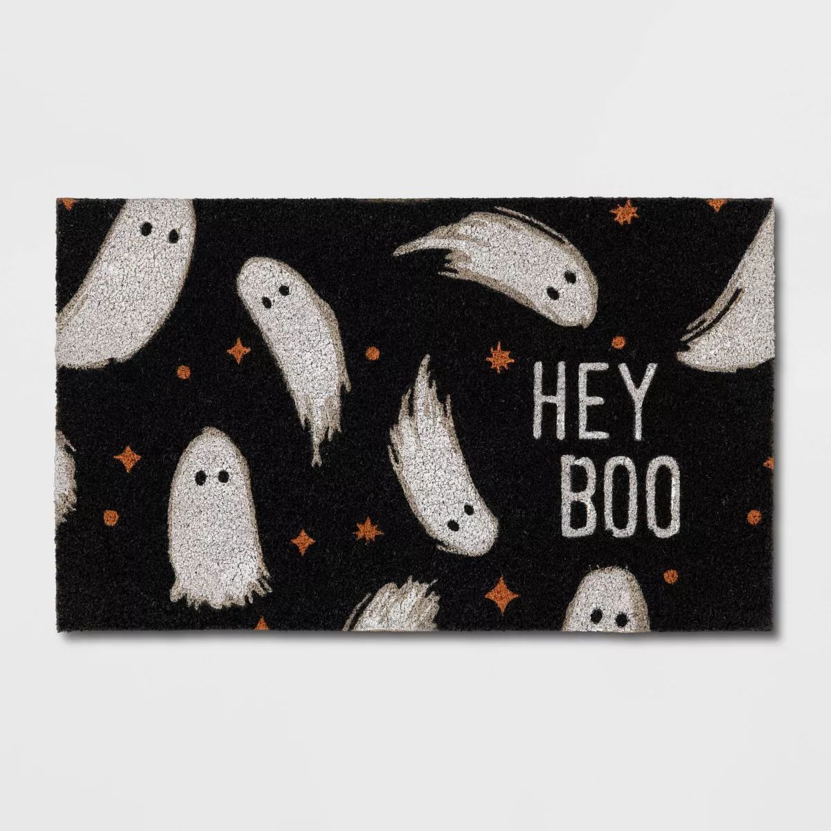 1'6"x2'6" Halloween 'Hey Boo' Coir Doormat Black - Hyde & EEK! Boutique™ | Target