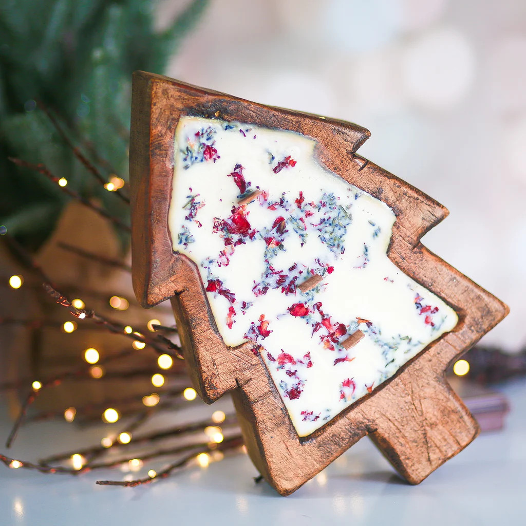 Christmas Tree Dough Bowl Candle | Abandoned Cakes