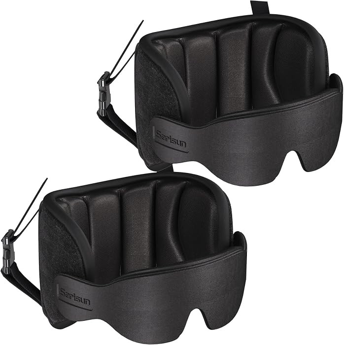 SARISUN Travel Pillows for Airplanes, 2pcs Airplane Pillows for Long Flight with Sleep Eye Mask, ... | Amazon (US)