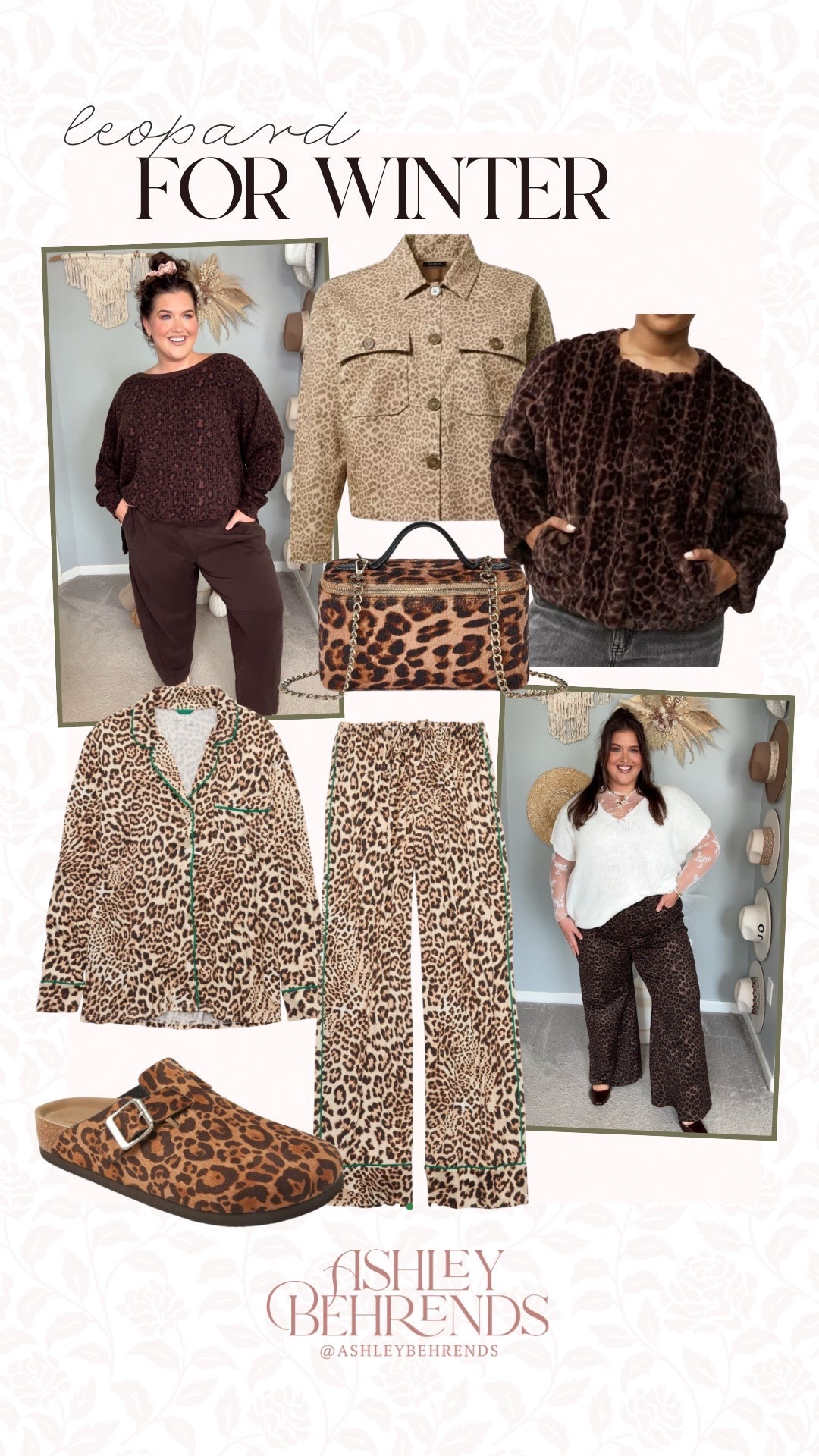 Loving all the leopard right now. These pajamas are incredibly soft and perfect for lounging. This American Eagle separates are such a pretty dark brown leopard and the print is more muted and these wide leg jeans are so comfortable and fit me so well. 
Plus size leopard outfit inspo 

#LTKSeasonal #LTKFindsUnder100 #LTKPlusSize