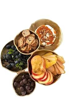 5 Cluster Serving Tray (Dark Gold) | Amazon (US)