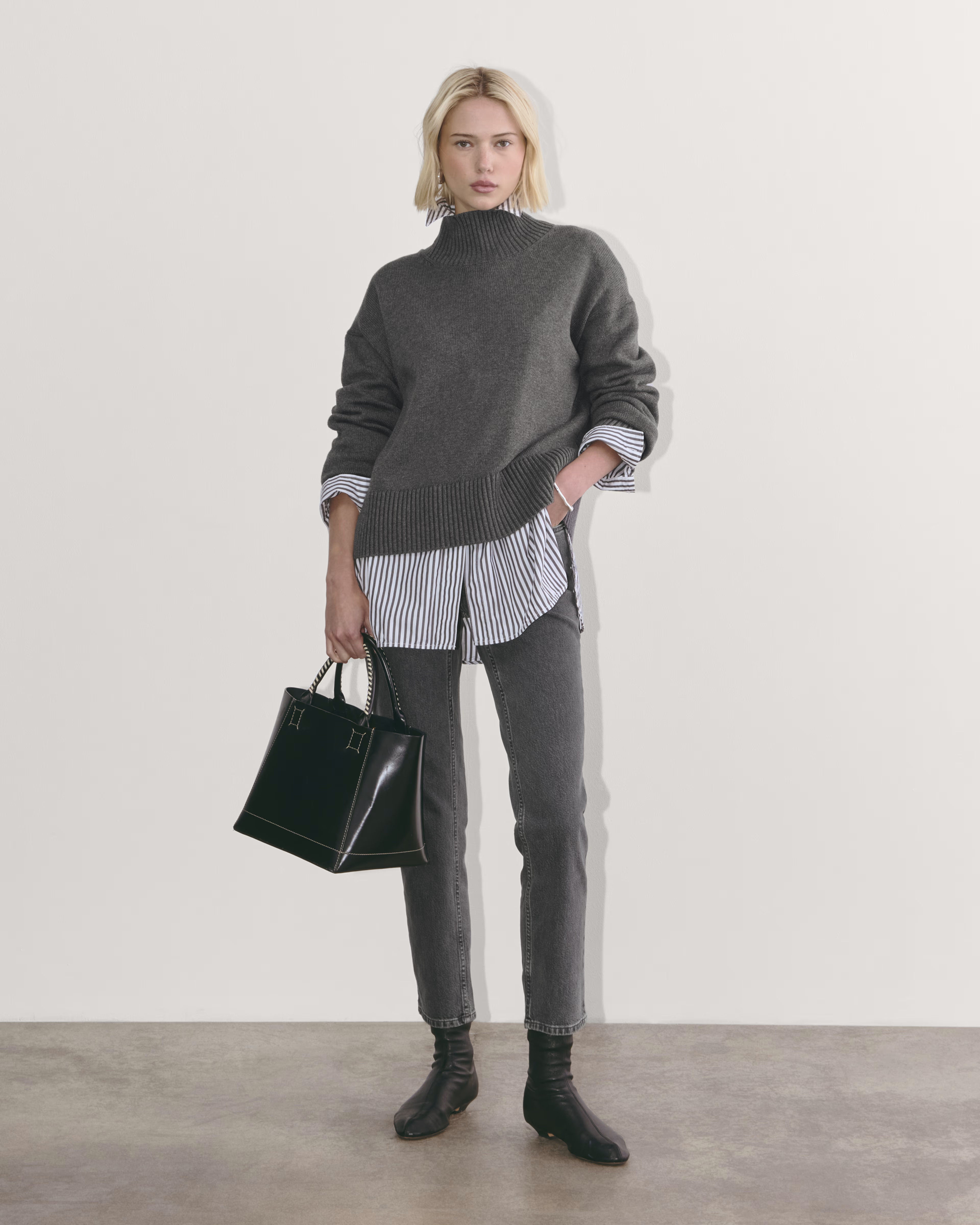 The Boxy Turtleneck in Everyday Cotton | Everlane