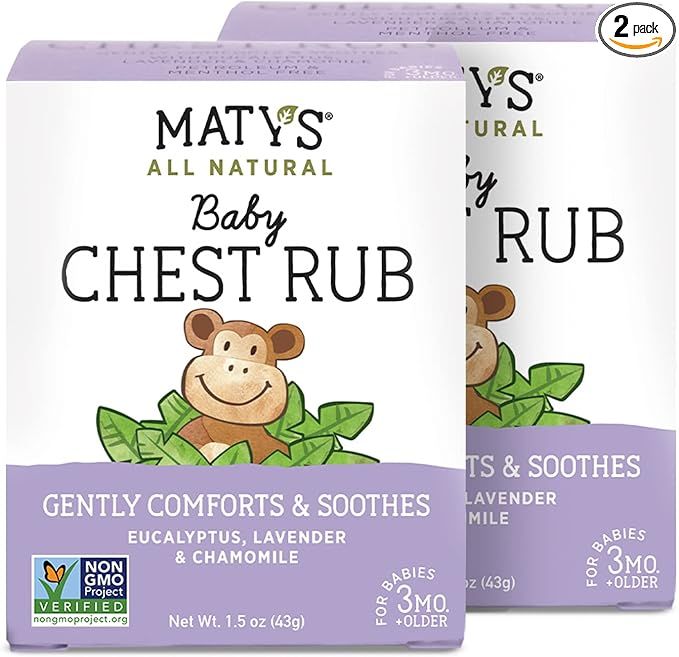 Matys Baby Chest Rub – Naturally Comfort, Soothe and Help Relieve Congestion in Babies 3 Months... | Amazon (US)