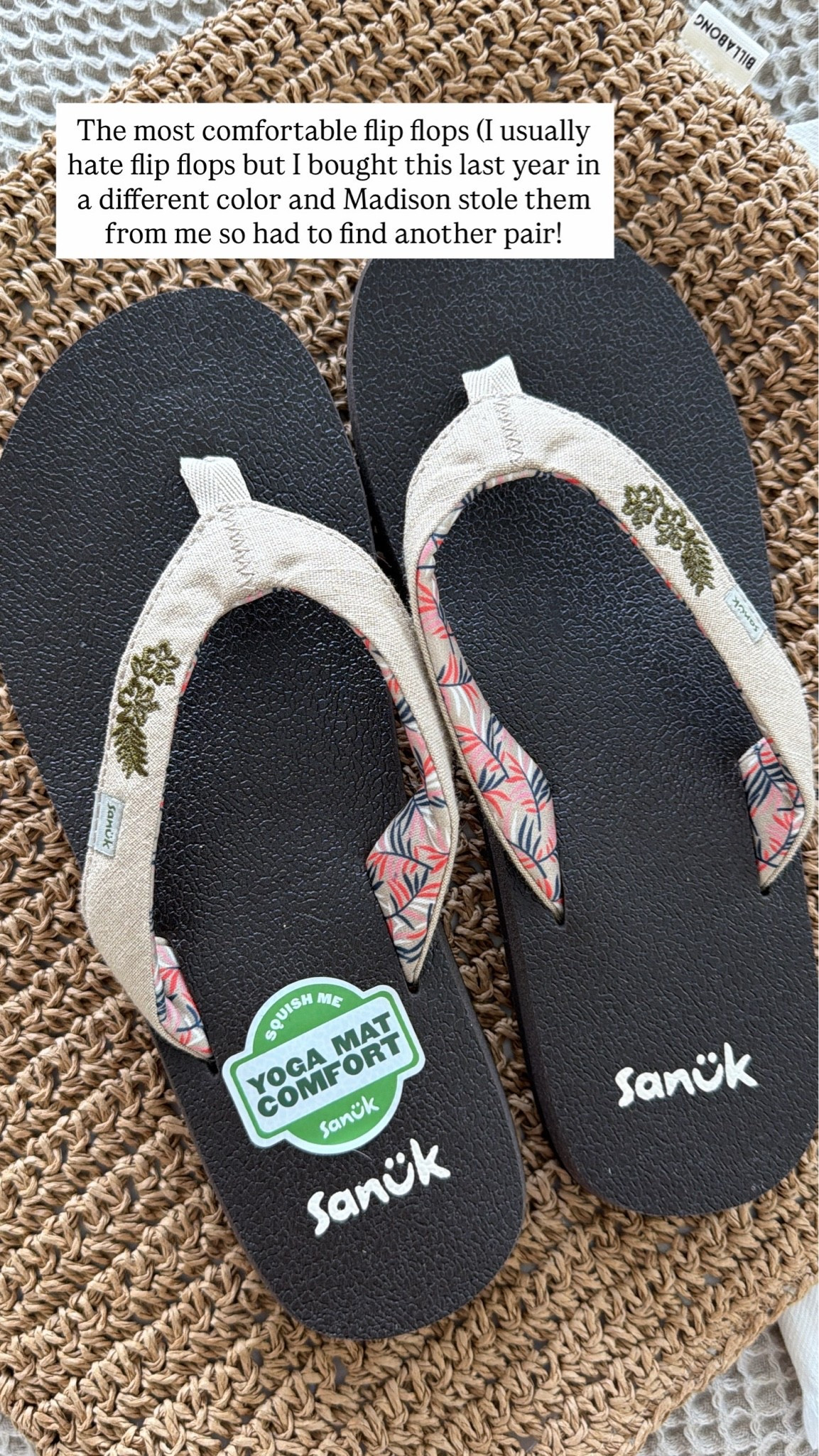 The most comfortable flip flops ever!! By Sanuk, the yoga mat ones specifically are the best!

#LTKSwim #LTKSeasonal #LTKTravel
