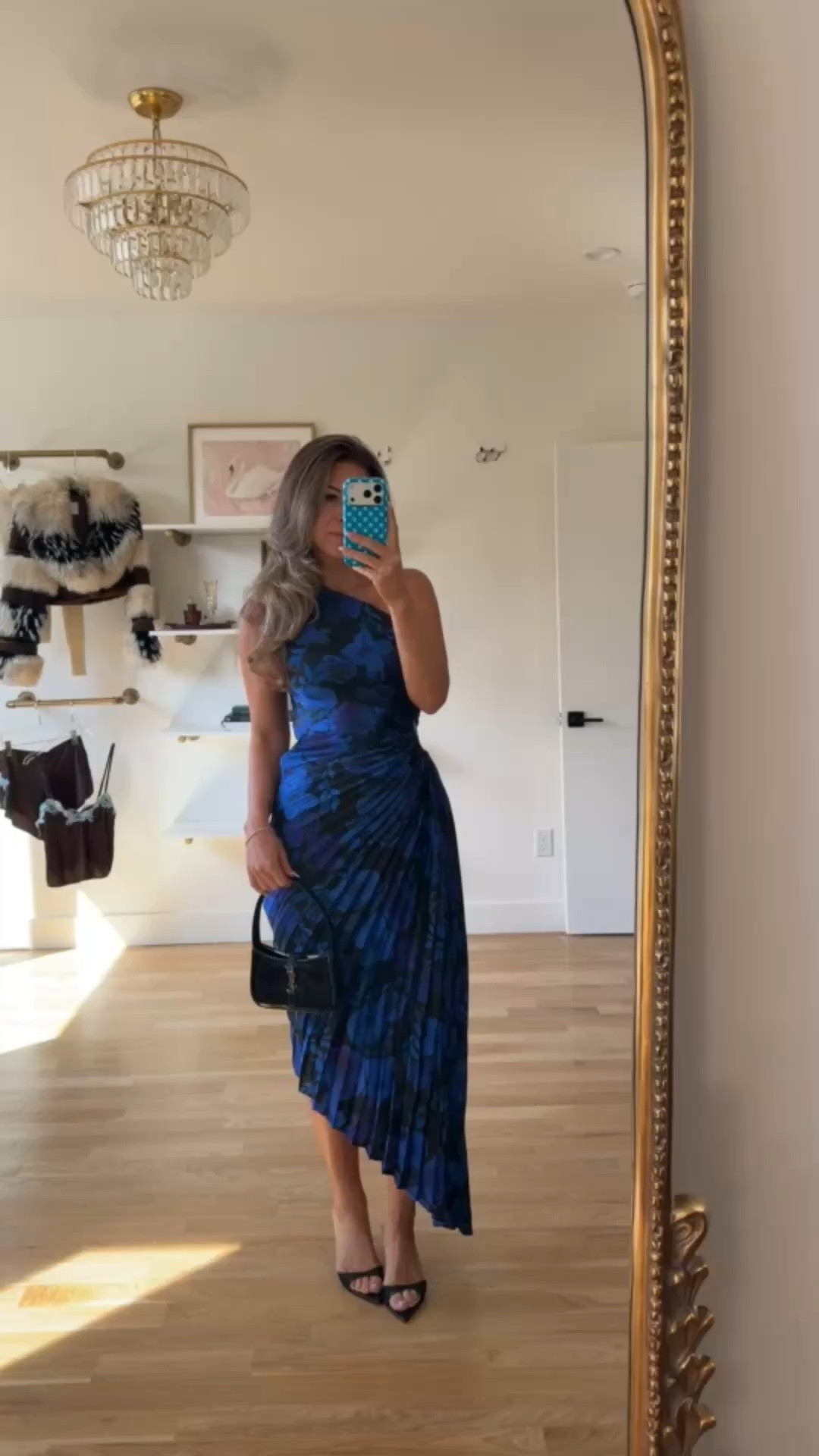 blue and black floral one-shoulder midi with a pleated asymmetric skirt and a side cutout vici fall and winter wedding guest and special occasion dress ✨

codes -
vici: emerson30
vivrelle: emerson20 
electric picks: emerson20

In 5’4” and wearing my usual smalls

fall event, fall wedding guest dresses, cocktail dresses, semi-formal dresses, black tie wedding guest dresses, destination wedding guest dresses, garden party dresses, wedding guest outfit ideas

#LTKU #LTKSeasonal #LTKootd