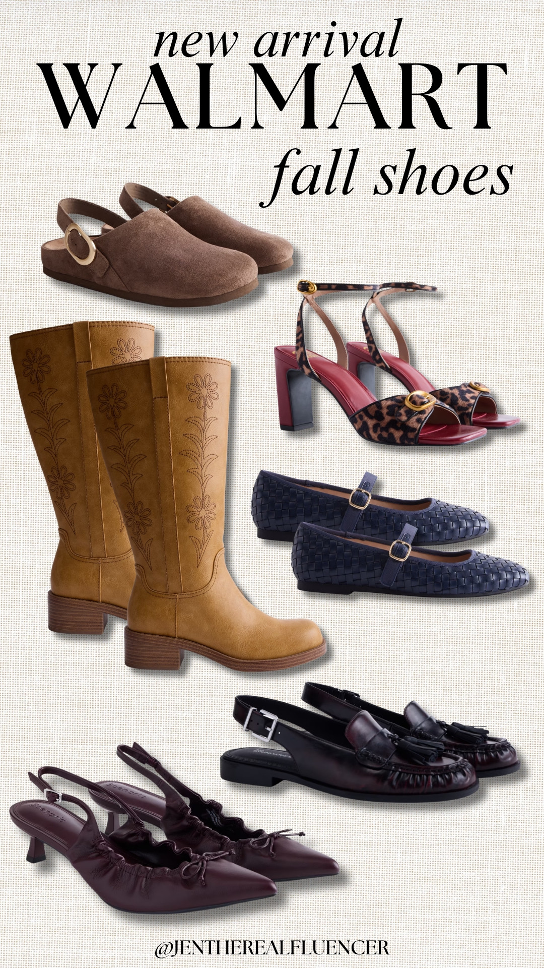 New Arrival Fall Shoes at WALMART!

SCENARIO Taupe Sling Clogs - sizes 6-11

NO BOUNDARIES Honey Floral Embroidered Block Heel Boots - sizes 6-11

MADDEN NYC Red Buckle Heels - 3 colors, sizes 6-11

SCENARIO Navy Woven Mary Jane Flats - 4 colors, sizes 6-11 with 1/2 sizes

NO BOUNDARIES Burgundy Slingback Tassel Loafers - 2 colors, sizes 6-11

SCENARIO Burgundy Scrunch Slingback Heels - 4 color options, sizes 6-11 

 #LTKSeasonal #LTKWorkwear #LTKTravel