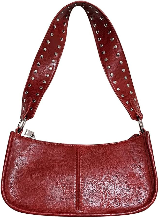 Shoulder Bags for Women Y2k Purse and Handbags Retro Studded Crossbody Bag Small Shoulder Purse L... | Amazon (US)
