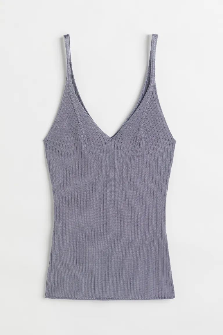 Rib-knit Tank Top | H&M (US)